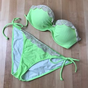 Victoria’s Secret Push-up Bandeau Bikini Swim
